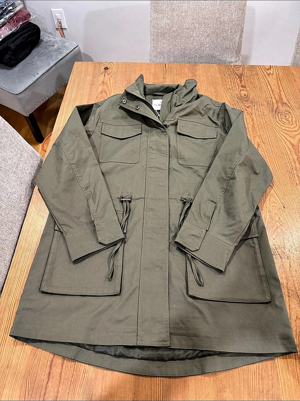 Sam Edelman 4-Pocket Utility Jacket Green Size Small